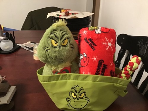 Cesto natalizio grinch verde - cesto,