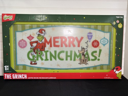 Insegna buon natale - natale, grinch