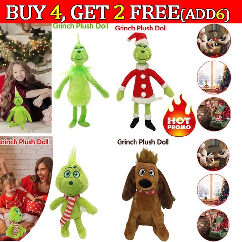 Peluche pupazzo natale grinch - pupazzo,